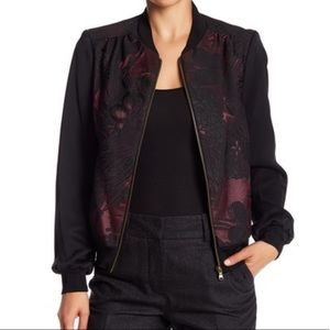 Trina Turk - Pep Floral Jacquard Bomber Jacket